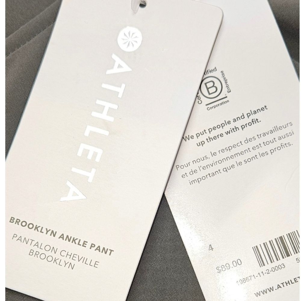💥ATHLETA New Brooklyn Ankle Olive green Tapered Pull On Elastic Casual Travel - Picture 11 of 14